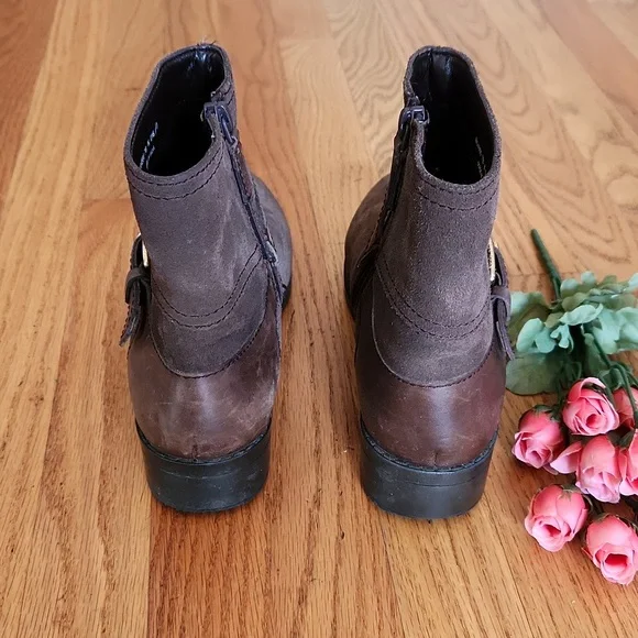 Cole Haan Waterproof Brown Suede Leather Boots / Booties Size 7 - Picture 5 of 9